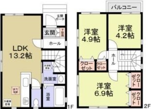 フォレストメゾン鹿手袋の物件間取画像